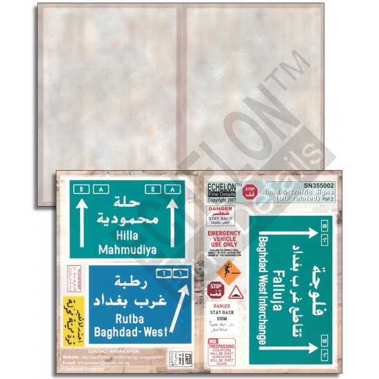 1/35 Road & Traffic Signs (OIF related) Part 2 2-in-1 pack 