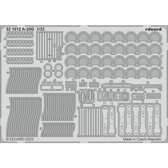 1/32 Douglas A-20G Havoc Photo-etched set for HK Model kits