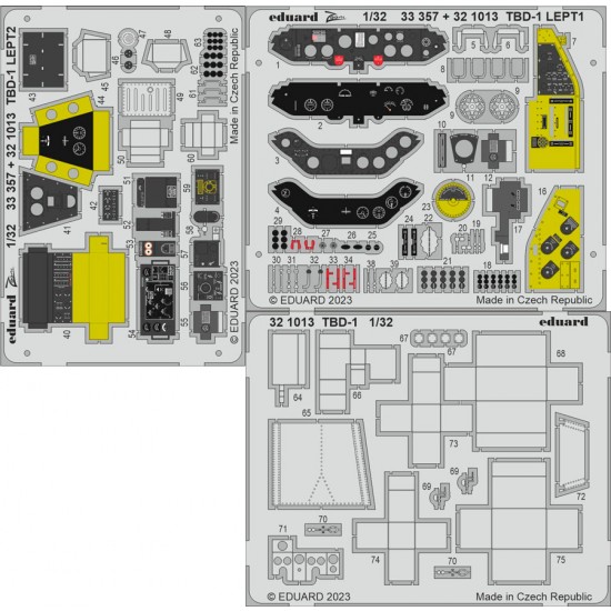 1/32 Douglas TBD-1 Devastator Photo-etched set for Trumpeter kits