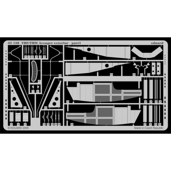 Photoetch for 1/32 Grumman TBF/TBM Avenger Exterior for Trumpeter kit