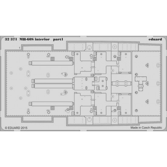1/35 Sikorsky MH-60S Interior Detail Set for Academy 12120 kit (3 Photo-Etched Sheets)