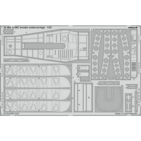 1/32 Douglas A-26C Invader Undercarriage Detail Set for HobbyBoss kits