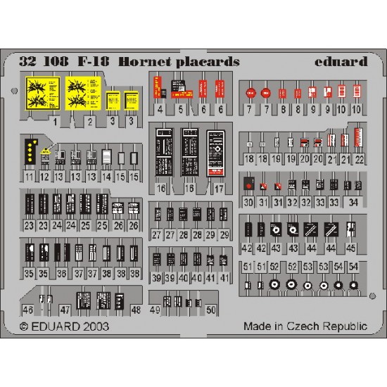 1/32 F-18 Hornet Placards