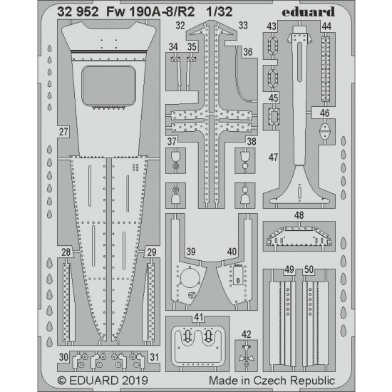 1/32 Focke-Wulf Fw 190A-8/R2 Detail Parts (PE) for Revell kits