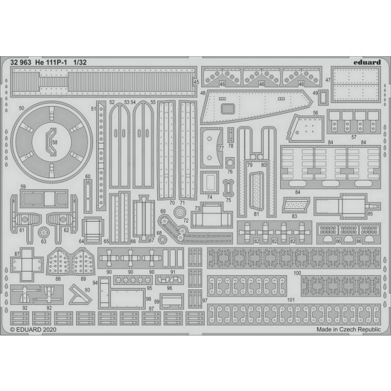 1/32 Heinkel He 111P-1 Detail Set (Photo etched parts) for Revell kits