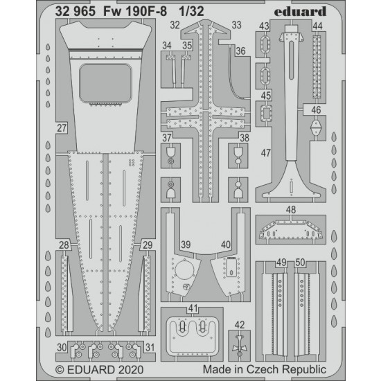 1/32 Focke-Wulf Fw 190F-8 Photo-etched Detail Set for Revell kits