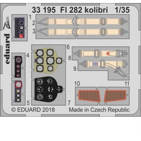 1/35 Flettner Fl 282 Kolibri Detail Set for MiniArt kits