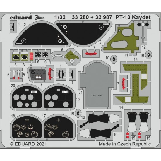 1/32 Boeing-Stearman PT-13 Kaydet Detail Set for Roden kits
