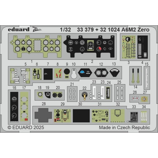 1/32 A6M2 Zero Detail set for Tamiya kits