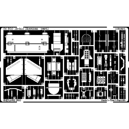 Photoetch for 1/35 M4A1 Sherman for Italeri kit