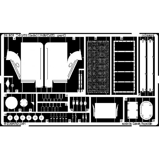 Photoetch for 1/35 T-34/76 Model 1943/ChTZ for Tamiya kit