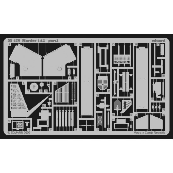 Photoetch for 1/35 German Marder 1A2 for Tamiya kit