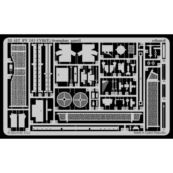 Photoetch for 1/35 British FV101 CVR(T) Scorpion for AFV Club kit