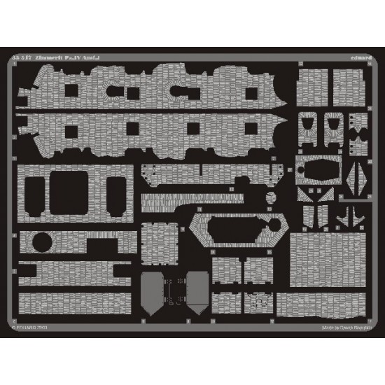 Zimmerit for 1/35 German Panzer IV Ausf.J for Tamiya kit