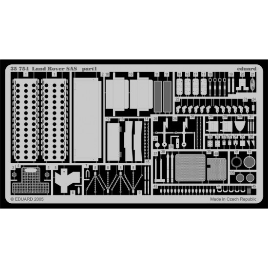 Photoetch for 1/35 Land Rover SAS for Tamiya kit