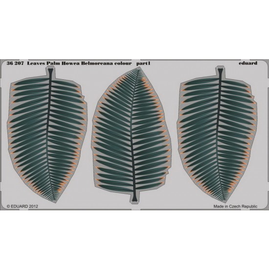 1/35 Colour Photo-Etched Leaves Palm Howea Belmoreana Colour (2 Sheets)