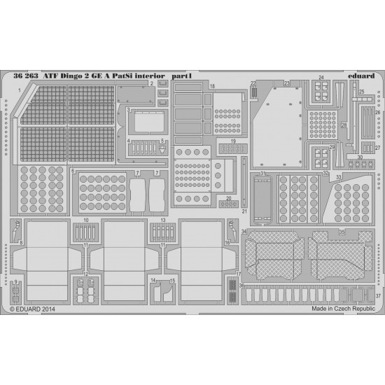 1/35 ATF Dingo 2 GE A2 PatSi Interior Detail Set for Revell kits