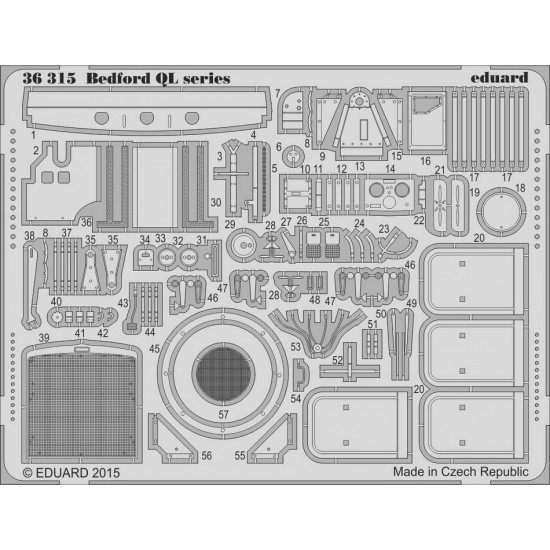 1/35 Bedford QL Series Detail-up Set for IBG Models kit (1 Photo-Etched Sheet) 