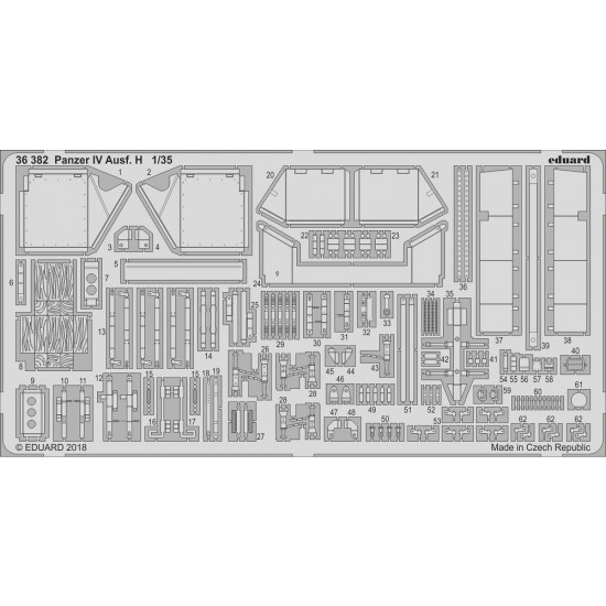 1/35 Panzer IV Ausf. H Photo-etched Detail set for Academy kits