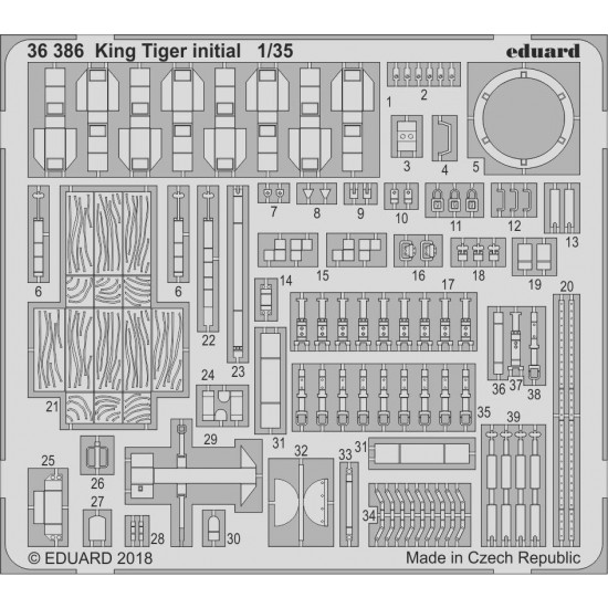 1/35 King Tiger Initial Detail Set for Takom kits