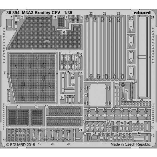 1/35 M3A3 Bradley CFV  Detail Parts for Kinetic kits