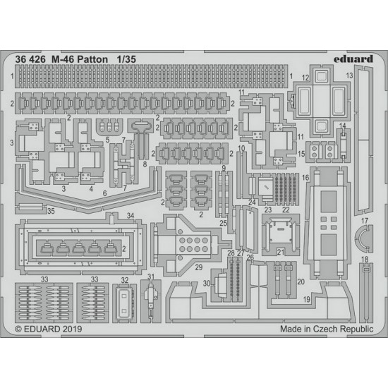 1/35 M-46 Patton Medium Tank Detail Set for Takom Models