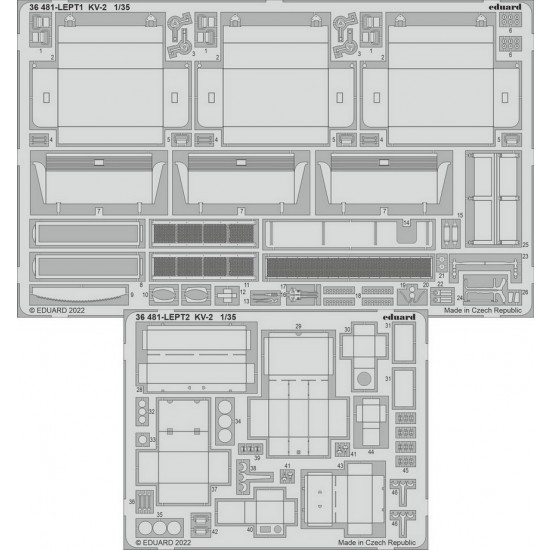 1/35 Kliment Voroshilov KV-2 Detail Set for Tamiya kits
