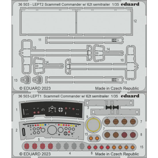1/35 Scammel Commander w/62t Semi-trailer Detail Parts for HobbyBoss kits