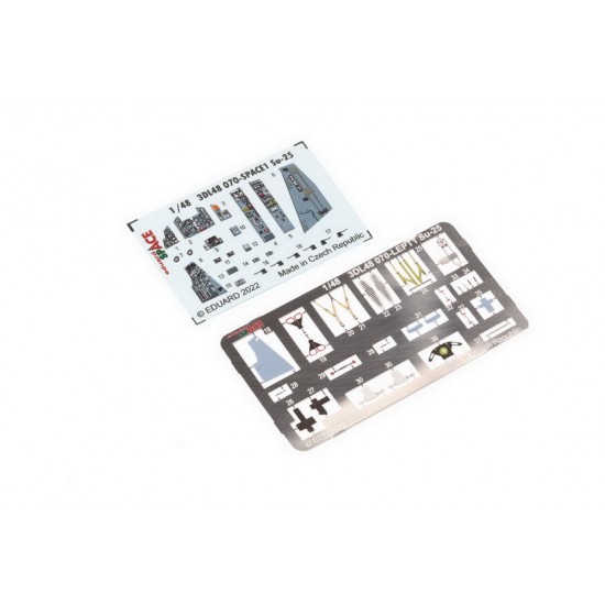 1/48 Sukhoi Su-25 SPACE Decals & PE parts for Zvezda kits