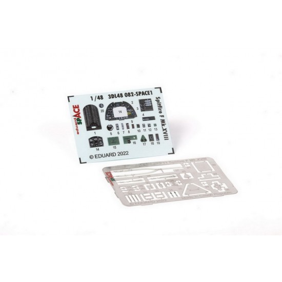 1/48 Supermarine Spitfire F Mk.XVIII Decals & PE parts for Airfix kits