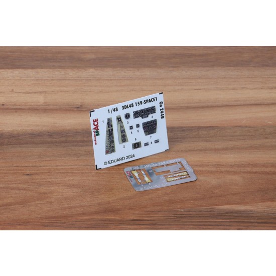 1/48 Gotha Go 244B Cockpit 3D Decals & Seatbelt PE for ICM kits