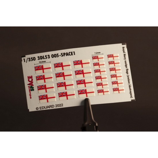 1/350 Royal Navy Ensign Flags (Cruiser/Destroyers) Decals