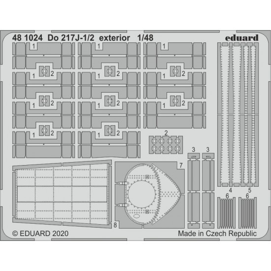 1/48 Dornier Do 217J-1/2 Exterior Detail Set for ICM kits