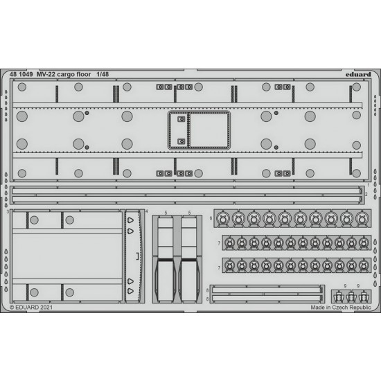 1/48 Bell Boeing MV-22 Osprey Cargo Floor Photo-etched set for HobbyBoss kits
