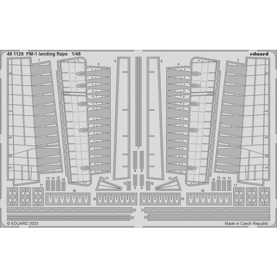 1/48 Grumman Wildcat FM-1 Landing Flaps Photo-etched set for Eduard kits