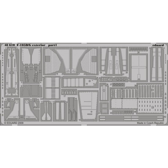 Photoetch for 1/48 F-105D/G Exterior for HobbyBoss kit