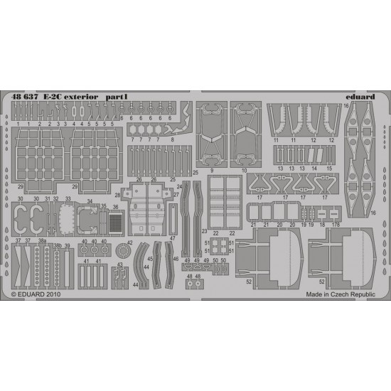 Photoetch for 1/48 E-2C Exterior for Kinetic kit