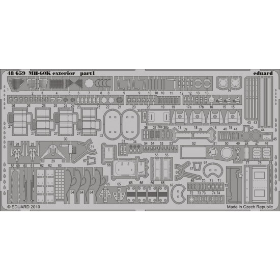 Photoetch for 1/48 MH-60K Exterior for Italeri kit