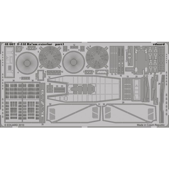 Photoetch for 1/48 F-15I Ra'Am Exterior for Academy kit