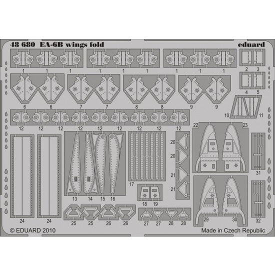 Photoetch for 1/48 EA-6B Wing Fold for Kinetic kit