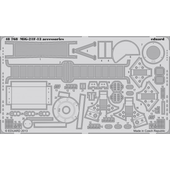 1/48 Mikoyan MiG-21F-13 Photo-Etched Detailing Accessories for Trumpeter kit