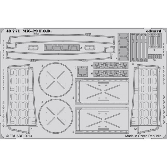 1/48 Mikoyan MiG-29 Photo-Etched FOD set for Great Wall Hobby kit