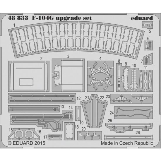 1/48 Lockheed F-104G Starfighter Upgrade Detail-up Set for Eduard / Hasegawa kit