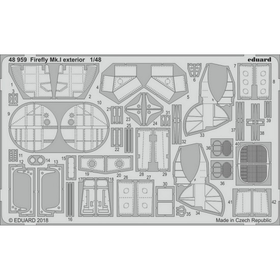1/48 Fairey Firefly Mk.I Exterior Detail-up Set for Trumpeter kits