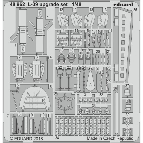 1/48 Aero L-39 Upgrade PE Set for Eduard kits