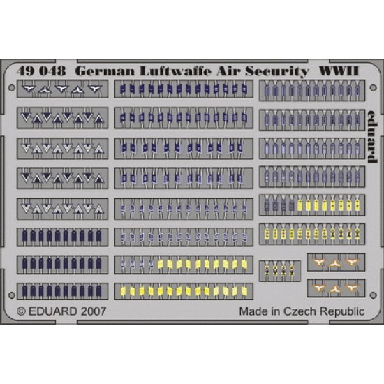 Colour Photoetch for 1/48 WWII German Luftwaffe Air Security 