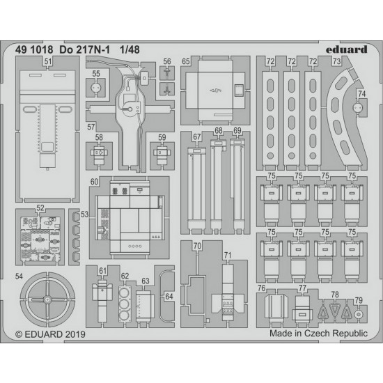 1/48 Dornier Do 217N-1 Detail Set for ICM kits