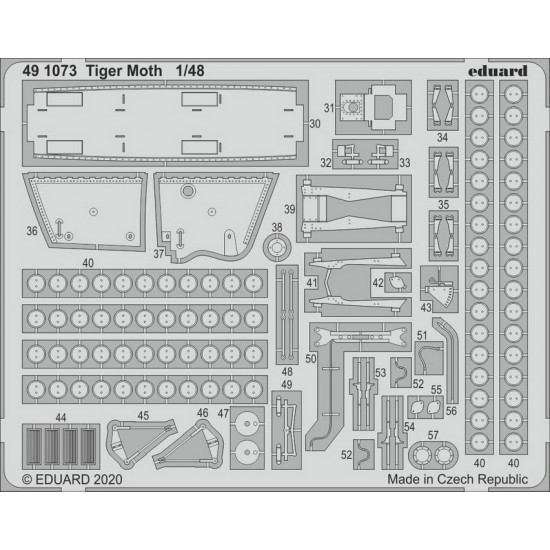 1/48 de Havilland Tiger Moth Detail Set for Airfix kits