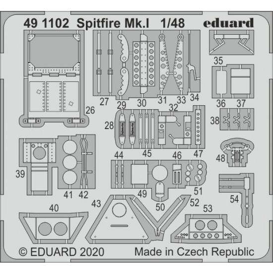 1/48 Spitfire Mk.I Detail Set for Airfix kits