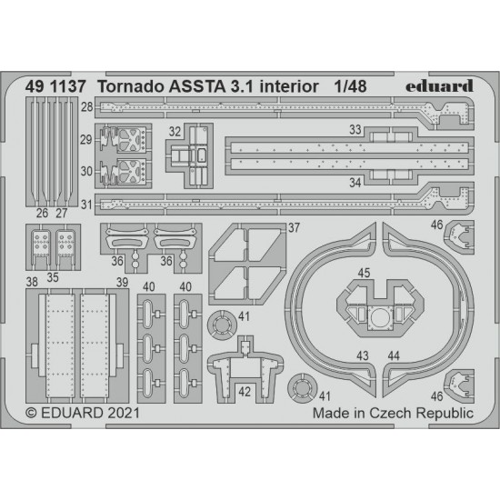 1/48 Panavia Tornado Assta 3.1 Interior Detail Set for Revell kits